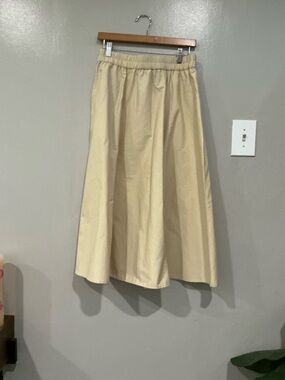 Women’s a new day Tan A-Line Full Midi Skirt